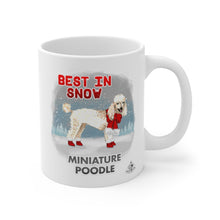 Load image into Gallery viewer, Miniature Poodle Best In Snow Mug