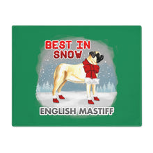 Load image into Gallery viewer, English Mastiff Best In Snow Placemat