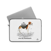 Load image into Gallery viewer, My Beagle Ate My Homework Laptop Sleeve