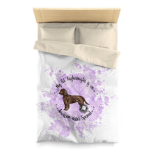 Load image into Gallery viewer, American Water Spaniel Pet Fashionista Duvet Cover