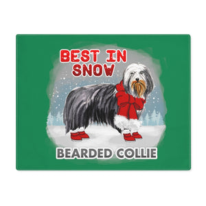 Bearded Collie Best In Snow Placemat