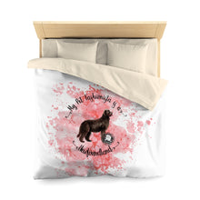 Load image into Gallery viewer, Newfoundland Pet Fashionista Duvet Cover
