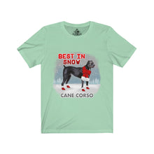 Load image into Gallery viewer, Cane Corso Best In Snow Unisex Jersey Short Sleeve Tee