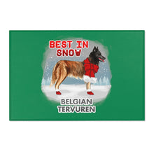 Load image into Gallery viewer, Belgian Tervuren Best In Snow Area Rug