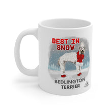 Load image into Gallery viewer, Bedlington Terrier Best In Snow Mug