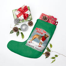 Load image into Gallery viewer, Border Terrier Best In Snow Christmas Stockings