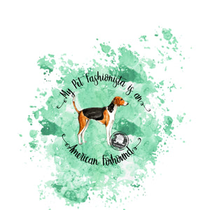 American Foxhound Pet Fashionista Duvet Cover