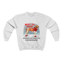 Load image into Gallery viewer, American English Coonhound Best In Snow Heavy Blend™ Crewneck Sweatshirt