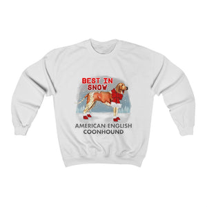 American English Coonhound Best In Snow Heavy Blend™ Crewneck Sweatshirt