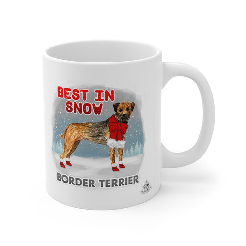 Border Terrier Best In Snow Mug