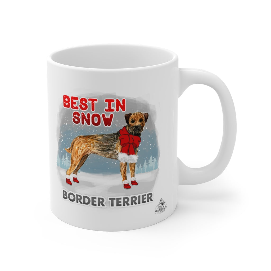 Border Terrier Best In Snow Mug