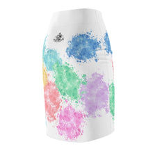 Load image into Gallery viewer, Multi-Color Splash Pet Fashionista Pencil Skirt
