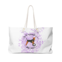Load image into Gallery viewer, Welsh Terrier Pet Fashionista Weekender Bag