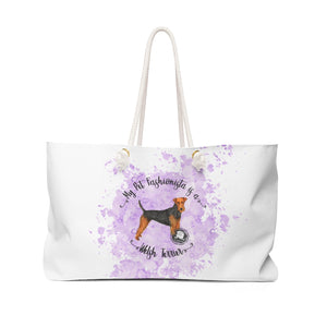 Welsh Terrier Pet Fashionista Weekender Bag