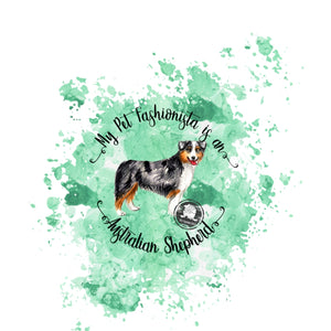 Australian Shepherd Pet Fashionista Duvet Cover