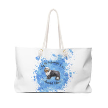 Load image into Gallery viewer, Bearded Collie Pet Fashionista Weekender Bag