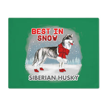 Load image into Gallery viewer, Siberian Husky Best In Snow Placemat