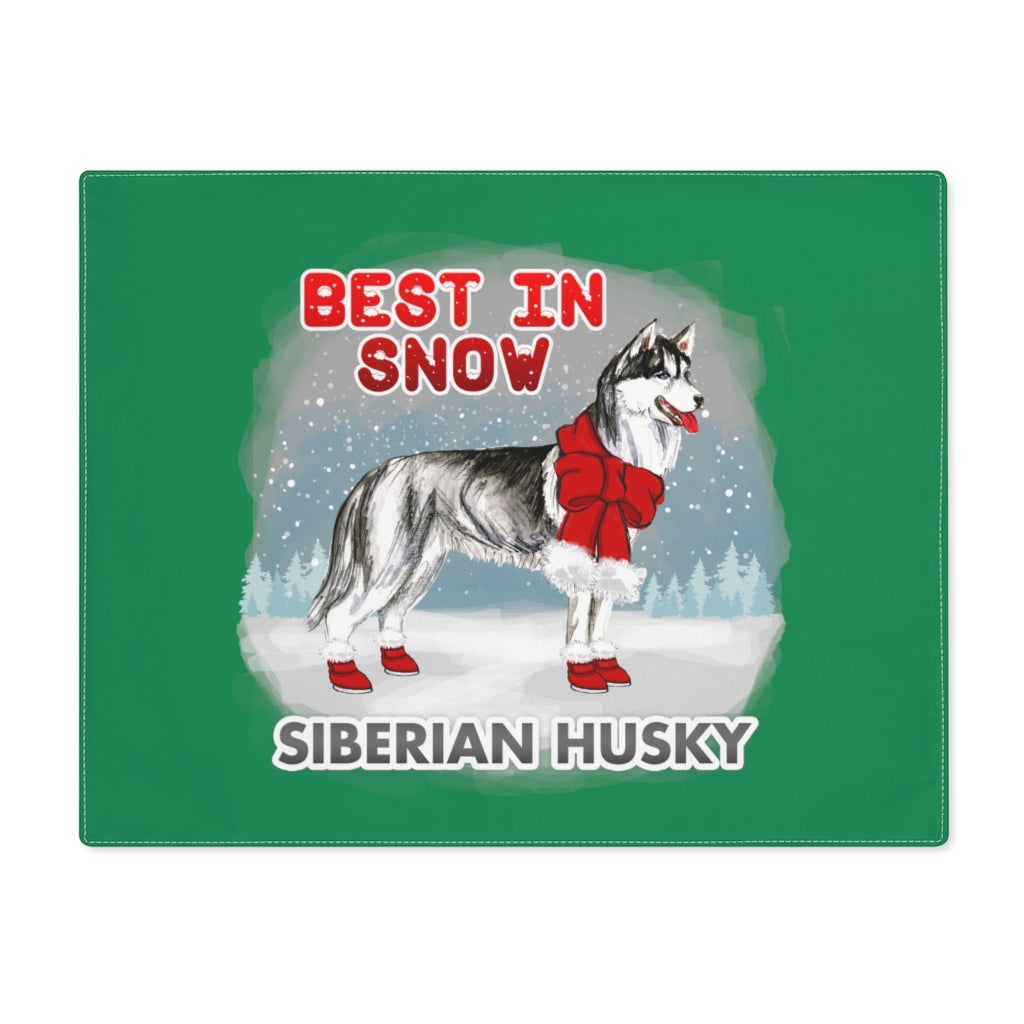 Siberian Husky Best In Snow Placemat