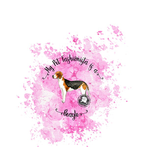Beagle Pet Fashionista Duvet Cover