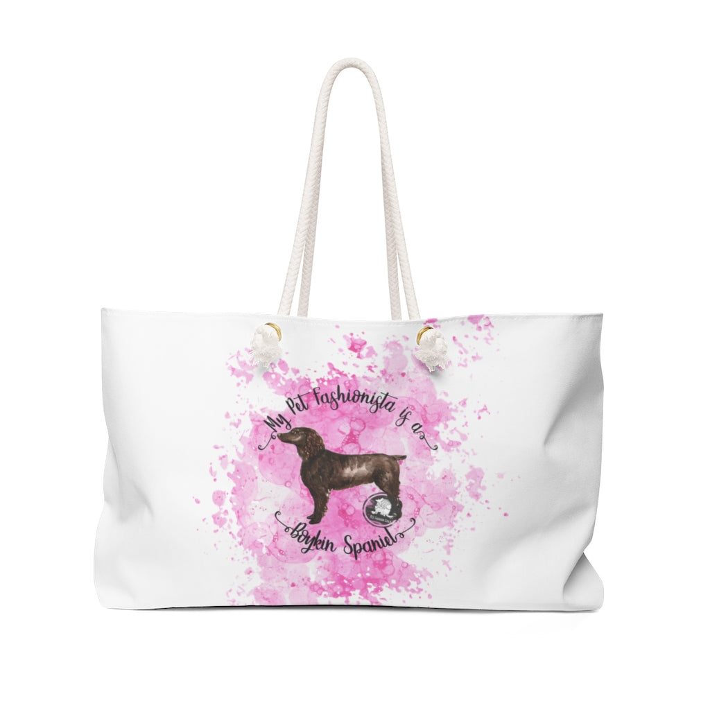 Boykin Spaniel Pet Fashionista Weekender Bag