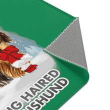 Load image into Gallery viewer, Long Haired Dachshund Best In Snow Area Rug