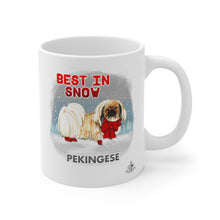 Load image into Gallery viewer, Pekingese Best In Snow Mug