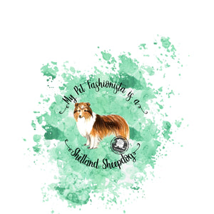 Shetland Sheepdog Pet Fashionista Duvet Cover