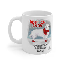 Load image into Gallery viewer, American Eskimo Dog Best In Snow Mug