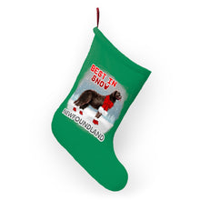 Load image into Gallery viewer, Newfoundland Best In Snow Christmas Stockings