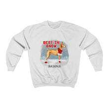 Load image into Gallery viewer, Basenji Best In Snow Heavy Blend™ Crewneck Sweatshirt