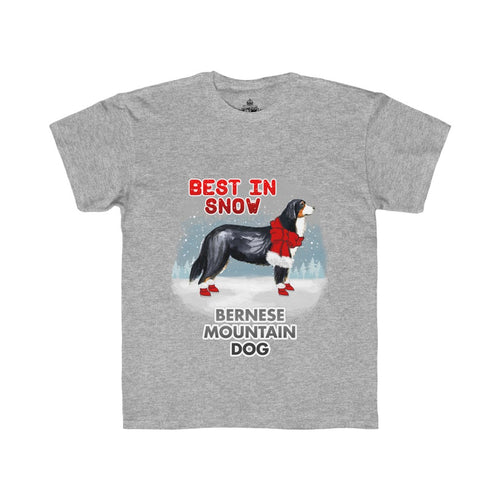 Bernese Mountain Dog Best In Snow Kids Regular Fit Tee