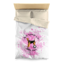 Load image into Gallery viewer, Airedale Terrier Pet Fashionista Duvet Cover