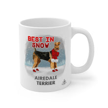Load image into Gallery viewer, Airedale Terrier Best In Snow Mug