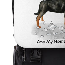 Load image into Gallery viewer, My Rottweiler Ate My Homework Backpack