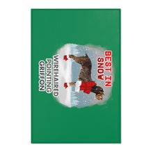 Load image into Gallery viewer, Wirehaired Pointing Griffon Best In Snow Area Rug