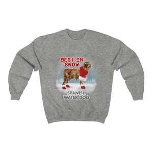 Spanish Water Dog Best In Snow Heavy Blend™ Crewneck Sweatshirt