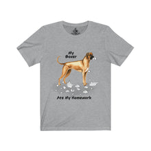 Load image into Gallery viewer, My Boxer Ate My Homework Unisex Jersey Short Sleeve Tee