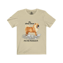 Load image into Gallery viewer, My Chow Chow Ate My Homework Unisex Jersey Short Sleeve Tee