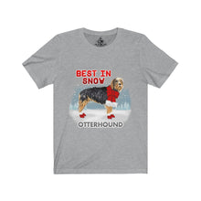 Load image into Gallery viewer, Otterhound Best In Snow Unisex Jersey Short Sleeve Tee