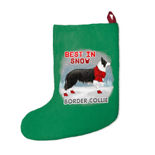 Load image into Gallery viewer, Border Collie Best In Snow Christmas Stockings