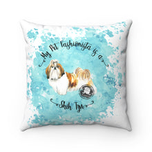 Load image into Gallery viewer, Shih Tzu Pet Fashionista Square Pillow