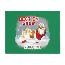 Load image into Gallery viewer, Shih Tzu Best In Snow Placemat