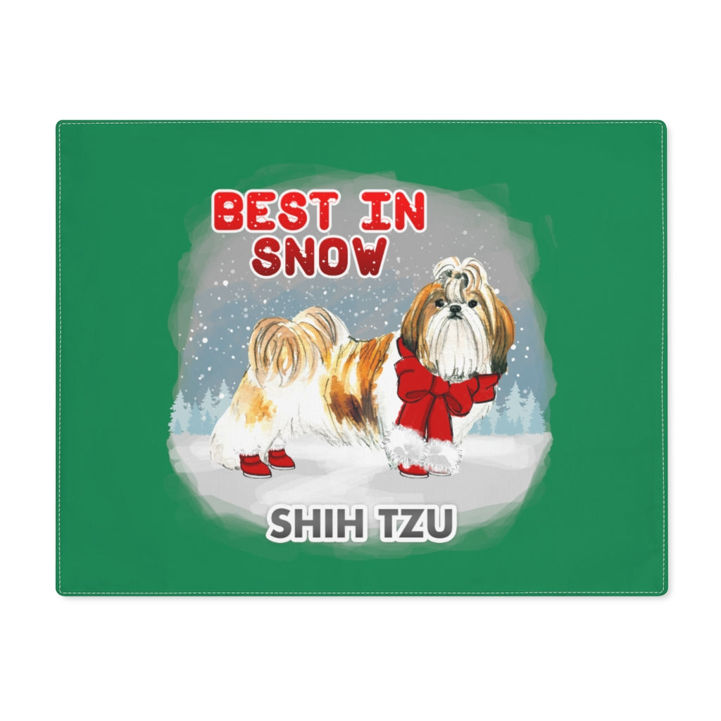 Shih Tzu Best In Snow Placemat