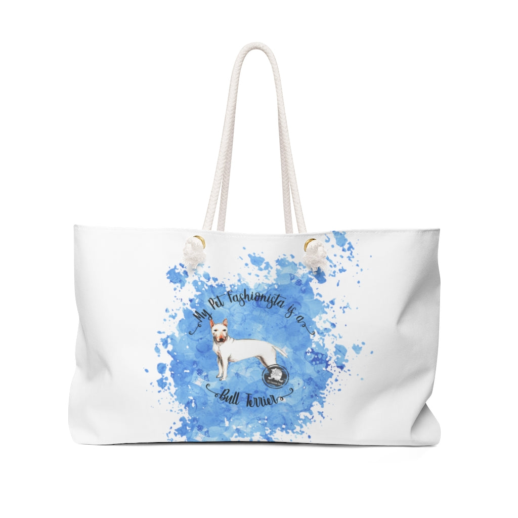 Bull Terrier Pet Fashionista Weekender Bag