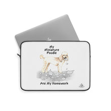 Load image into Gallery viewer, My Miniature Poodle Ate My Homework Laptop Sleeve