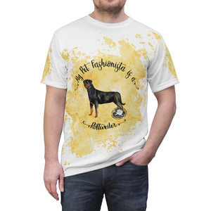 Rottweiler Pet Fashionista All Over Print Shirt