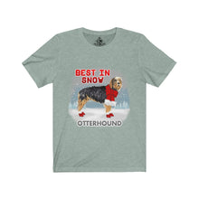 Load image into Gallery viewer, Otterhound Best In Snow Unisex Jersey Short Sleeve Tee