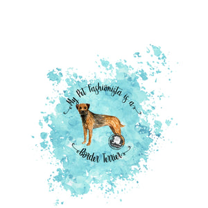 Border Terrier Pet Fashionista Duvet Cover