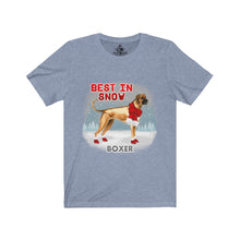 Load image into Gallery viewer, Boxer Best In Snow Unisex Jersey Short Sleeve Tee