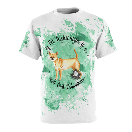Chihuahua Short Coat Pet Fashionista All Over Print Shirt